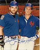 Autographed/Hand Signed Howard Johnson & Gregg Jeffries New York Mets Photo
