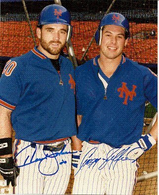 Autographed/Hand Signed Howard Johnson & Gregg Jeffries New York Mets 8x10 Photo