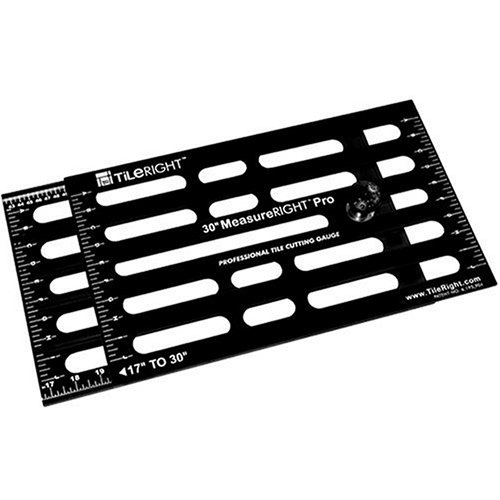 TileRight TR0002 Measure Right Pro 30-Inch Masonry Layout Gauge and Template