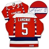 Rod Langway Washington Capitals Autographed/Hand Signed Hockey Jersey