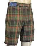 Polo Ralph Lauren Mens Plaid Walk Shorts Green Orange