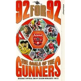 Arsenal - 92 For 92 - The Goals Of The Gunners [VHS]