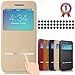 iPhone 6 Case, Aerb Classic Series Smart Window View Touch Metal Front Flip Cover W Open Logo Back Folio Case for iPhone 6 4.7