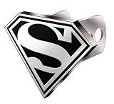 Superman S Logo Brushed Aluminum Hitch Plug
