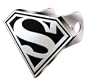 Superman "S" Logo Brushed Aluminum Hitch Plug