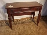Mahogany Drop Front Table with Kickout Leg, Flame Veneer #bu56