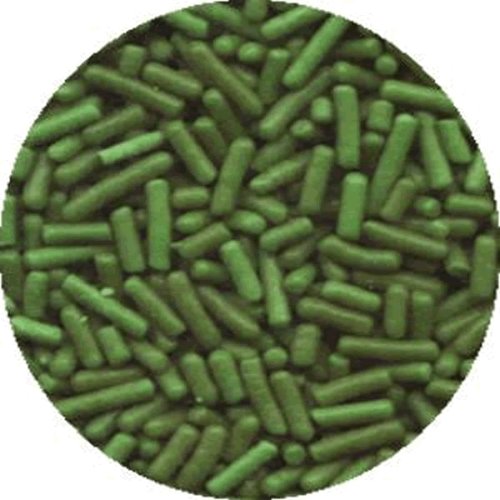 Green Cake Decorations - GREEN JIMMIES EDIBLE Candy Confetti Sprinkles for Cakes, Cupcakes... by Lucks
