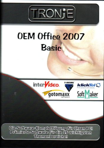 Cover image : Tronje OEM Office 2007 Basic - F-Secure Internet Security 2007 (90-Tage-Version), Softmaker Office 2006 für Windows, klicktel ＋ klickinvers Herbst 2006, Intervideo Media One Gallery, gotomaxx PDF-Mailer Pro 3.0 OEM