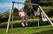 Plum Marmoset Wooden Pole Swing Set