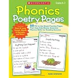 Phonics Poetry Pages: 50 Fill-in-the-Blank Practice Pages That Help Kids Master Essential Phonics Skills for Reading Success ~ Kama Einhorn