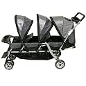 Baby Trend Triple Stroller- Black/ Silver