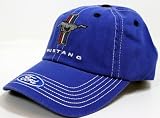 Ford Mustang Tri-Bar Logo Blue Hat