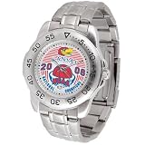 Kansas Jayhawks 2008 NCAA Men's Basketball National Champions Men's Metal Sport Watch