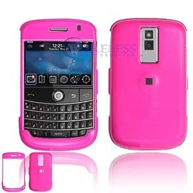 BlackBerry Bold 9000 Cell Phone Hot Pink Solid Protective Case Faceplate Cover AT&T
