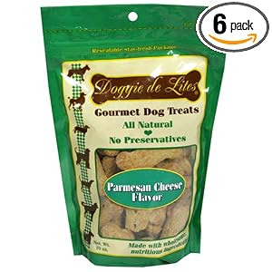 Doggie de Lites Gourmet Dog Treats, Parmesan Cheese Flavor, 10-Ounce Resealable Bags (Pack... by Doggie de Lites