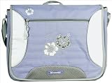 American Princess Flowers on Soft Purple Color Sling Messenger Student School Bag Bookbag