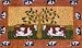 kmnc ---- Kokosmat naive cow ---- Kokos Kokosmatte Matte ---- Kühe Landschaftsbild erinnernd an Naive Malerei -- 43 x 73 cm