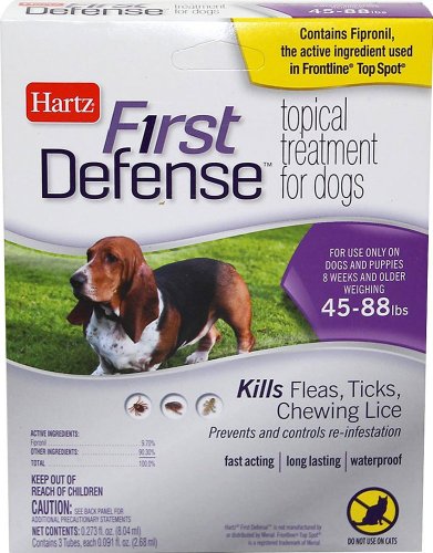 Hartz First Defense Flea & Tick for Dogs - 45-88 lbs