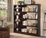 Cappuccino Four Shelf Bookcase