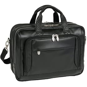 McKlein West Loop Leather Double Compartment Briefcase