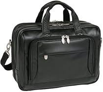 Hot Sale McKleinUSA WEST LOOP 44575 Black Expandable Double Compartment Briefcase
