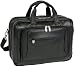 McKleinUSA West Loop 44575 I Series Full Grain Cashmere Napa Leather Expandable Double Compartment Briefcase (Black)