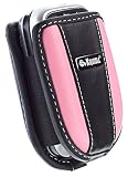 Krusell Multidapt Voguish series case for flip phones, Black/Pink (fits most flip phones)