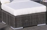 Patio Ottoman w/ Cushion by Hospitality Rattan – Rehau Fiber Java Brown (903-1323-BLK-O) Patio Ottoman w/ Cushion by Hospitality Rattan – Rehau Fiber Java Brown (903-1323-BLK-O)