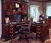 Bordeaux Cherry ''L'' Desk Carrington Collection by DMI Furniture - 7689-48