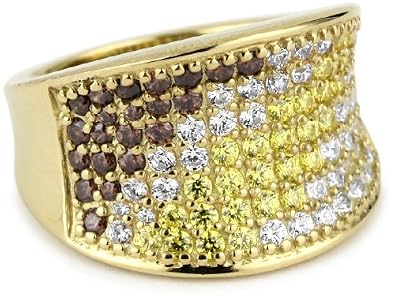Myia Passiello Pave Colors Swarovski Zirconia Saddle Ring, Size 6