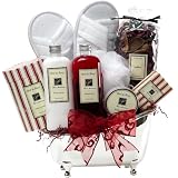 Art of Appreciation Gift Baskets   White Mulberry Bathtub Spa Bath and Body Set