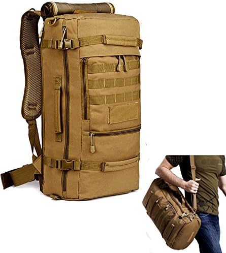 Hiking Camping Backpack for Men, Peagee Multi-Function Military Tactical 40L Shoulder Bag Waterproof Travel Daypack for Travel