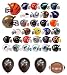 NFL Mini Helmet Pencil Toppers - Set of 32 Teams plus Balloons