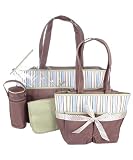 Baby Boom Boys 5-Piece Diaper Bag Set - brown/sweet pea, one size Image