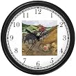 Baa Baa Black Sheep - from Mother Goose by Artist: Sylvia Long Wall Clock by WatchBuddy Timepieces (White Frame)