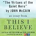 The Virtues of the Quiet Hero: A 'This I Believe' Essay (Unabridged)