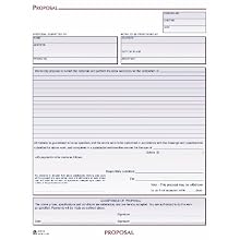 Adams Proposal Book, 8.38 x 11.44 Inches, White, 50 Sheets (D8118)