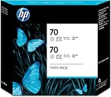 HP 70 Light Gray 130 Ml Crtg Twin Pack Use In Desingjet Printers