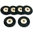 6 Stiff Hair Wheel Brush Jewelers Polishing fits Dremel