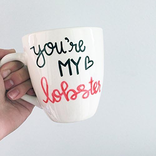 You're My Lobster, Hand Painted Mug, Friends TV Show, Funny Coffee Mug