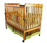 Dream On Me Classic 2 in 1 Convertible Stationary Side Crib, Pecan