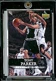 2007-08 Upper Deck First Edition # 28 Tony Parker - NBA Basketball Trading Card in a Protective Display Case