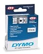 DYMO Standard 3/4 Inch x 23 Feet Black on White D1 Tape (45803)