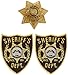 The Walking Dead King County Sheriff Prop Replica Badge and Patch Set of 3