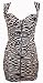 Switchblade Stiletto ZEBRA BRA CORSET DRESS- Small