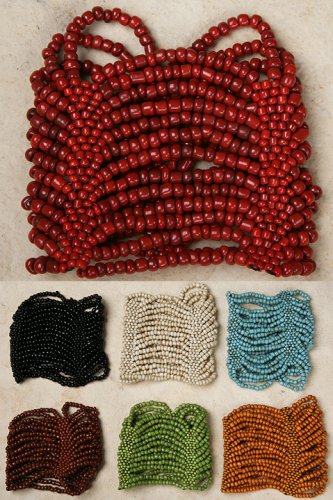Beaded Stretch Cuff Bracelets - 7 Colors