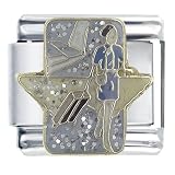 Flight Attendant Italian Charms Bracelet Link