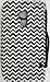 Wireless Fones Branded Chevron Pattern Trendy Faux Leather Wallet Clutch Case for HTC One Max (T6) (Screen Protector & Wristband included)