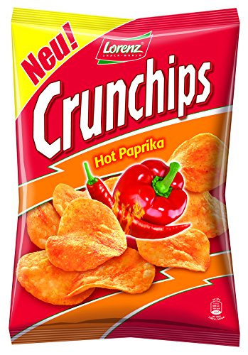 Lorenz Snack World Crunchips Hot Paprika, 6er Pack (6 x 175 g)