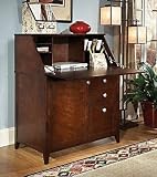 kathy ireland Office by Bush Furniture Grand Expressions Secretary Desk, Warm Molasses